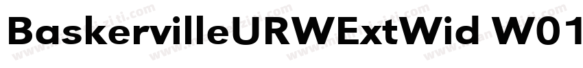 BaskervilleURWExtWid W01 Rg字体转换